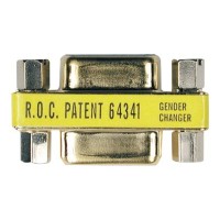 Tripp Lite Compact / Slimline Gold DB9 Coupler Gender Changer F/F 