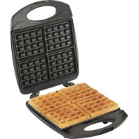 Hamilton Beach 4-Waffle Belgian-Style Waffle Baker - Black & Stainless 