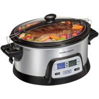 Hamilton Beach FlexCook 6qt Digital Slow Cooker - Silver