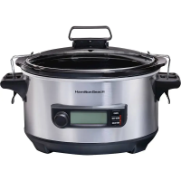 Hamilton Beach 6QT 6 Settings Slow Cooker - Stay Cool Handles, Removable Ceramic Pot