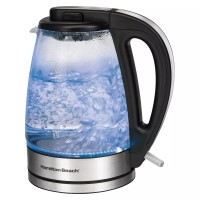 Hamilton Beach 1.7L Illuminated Glass Cordless Kettle