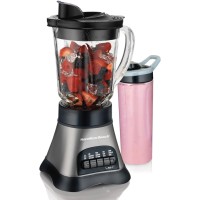 Hamilton Beach 40oz Jar Blender with 20oz Single Serve Travel Jar (700W) 