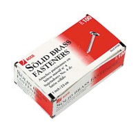 Acco Brands Acco Brass Plated Paper Fastener, 2 Inch Length, 100 Fasteners Per Box