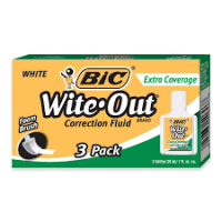 BIC CORRECTION FLUID 3PK