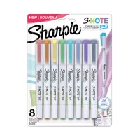 Sharpie S-Note Creative Markers, Assorted Ink Colors, Bullet/Chisel Tip, 8 Pack