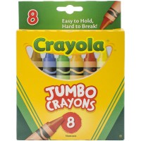 Crayola Jumbo Crayons - 8 Assorted Colored Crayons 