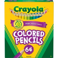 CRAYOLA 64 COLORED PENCILS