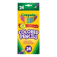 CRAYOLA CLR PENCILS LRG 24X