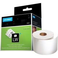 Dymo LabelWriter Name Badge Labels (2 1/4" x 4") - Black on White (30857)