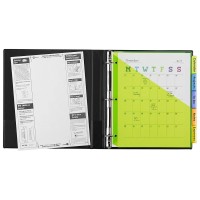 AVERY POCKET TAB PLASTIC  DIVIDER - 5 TABS 