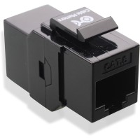 Cable Matters RJ45 Keystone Jack In-Line Coupler – Black