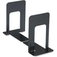 Universal Economy Bookends - Standard (5.88 x 8.25 x 9") - Black (UNV 54091)