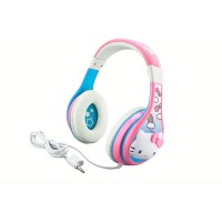 eKids Hello Kitty Headphones for Kids, Wired Headphones (3.5mm Jack) 