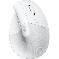 Logitech Lift Vertical Ergonomic Wireless Mouse - White 