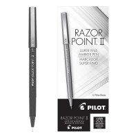 PILOT RAZOR POINT X-FINE BLACK 12x