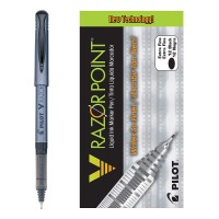 PILOT PEN V RAZOR POINT BLACK 12X