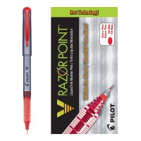 PILOT PEN V RAZOR POINT RED 12X