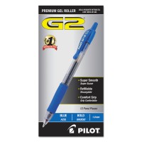 PILOT PEN G2 PREMIUM GEL 1MM BLUE 12X