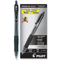 PILOT PEN G2 PREMIUM GEL .38MM BLACK 12X