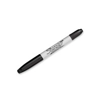 Sharpie Permanent Markers, Fine Point, Black 1X
