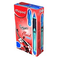MAPED FREEWRITER BALLPOINT PEN BLUE 12/PACK