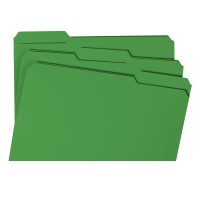 UNIVERSAL FILE FOLDER 1/3CUT LEGAL GREEN