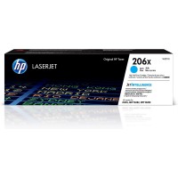 HP 206X High Yield Original LaserJet Toner Cartridge - Cyan (W2111X)