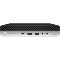 HP ProDesk 600 G5 - Mini desktop - Core i7 9700T / 2 GHz - RAM 8 GB - SSD 256 GB - NVMe - UHD Graphics 630 - GigE - WLAN: 802.11a/b/g/n/ac, Bluetooth 5.0 - Win 10 Pro 64-bit - monitor: none - keyboard: US		