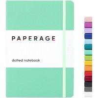 Paperage Hardcover Medium Dotted Journal Notebook - 160 Pages, 100 gsm, 5.7" x 8" - Mint