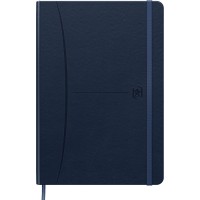  Oxford Signature A5 Lined Hardcover Notebook - 80 Sheets - Dark Blue