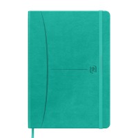 Oxford Signature A5 Lined Hardcover Notebook - 80 Sheets - Turquoise