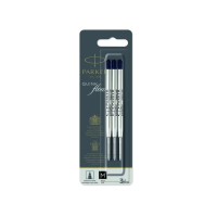 Parker Ballpoint Refill Quinkflow 0.7mm Refill - Medium 3 Pack - Black 