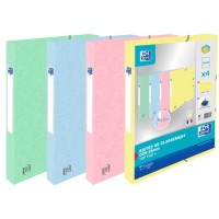 Oxford Elastobox Top File A4 (25mm) - Assorted Pastel Colors (1x) 