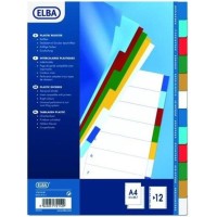 ELBA DIVIDERS 12TAB A4