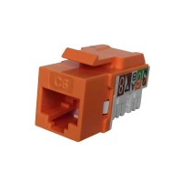 NewLink Keystone Cat6A Jack - Orange