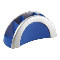 DURABLE Pen Holder - 5 BOXES, SILVER/BLUE