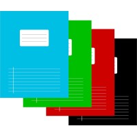 Notebook A5 (210x165mm) Lined with Margins - 40 Sheets - Assorted Colors 1x