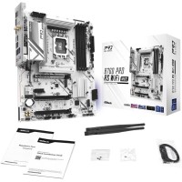 ASRock B760M Pro RS WiFi LGA 1700 Intel B760 Micro-ATX Motherboard - White