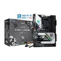 ASRock ATX X570 Steel Legend WiFi AX AM4 Motherboard