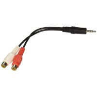 C2G 3.5MM MALE TWO RCA FEMALE
