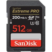 SanDisk Extreme Pro 4K MicroSDXC UHS-I Memory Card - 512GB (Class 10, V30, UHD)