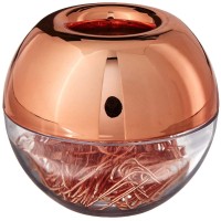 Rose Gold Paper Clip Holder & Acrylic Dispenser