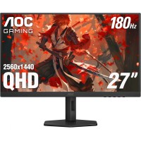 AOC Q27G4XN 27" Gaming Monitor - 2K QHD (2560x1440) 180Hz 1ms, Height Adjustable