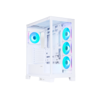 Sama Neview ATX Mid Tower Tempered Glass Computer Case - White