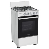 Premium Levella 20 Inch 4 Burner Gas Stove - White (PGS2000)