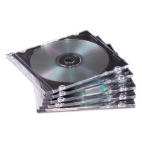 Fellowes 50-pack Slim Jewel Cases- Black
