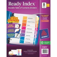 AVERY WRITE-ON TAB DIVIDER (JAN - DEC) MULTICOLOR