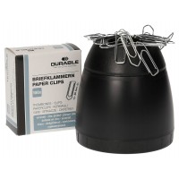 Durable Paper Clip Holder Box Trend - Black