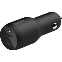Belkin Dual USB Car Charger (36W) - Power Delivery 2x 18W USB-C Ports 