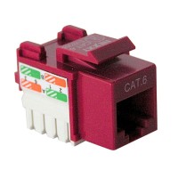 Nexxt Cat6 Keystone Jack - Red 1x